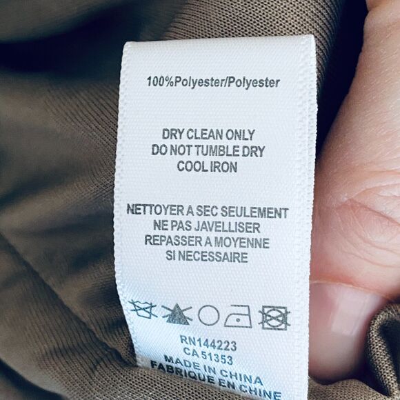 Anthropologie Bishop + Young Skirt Medium Brown Faux Suede Fringe Western Boho - Picture 7 of 7